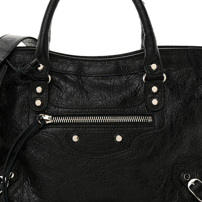 Balenciaga Agneau Classic Silver Hardware S City Black 9 of 11