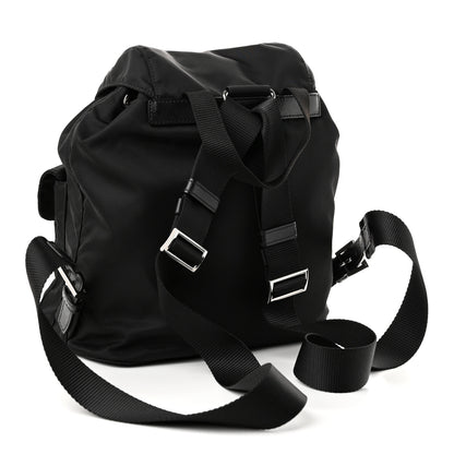 Prada Re-Nylon Vela Saffiano Small Backpack Black 2 of 9