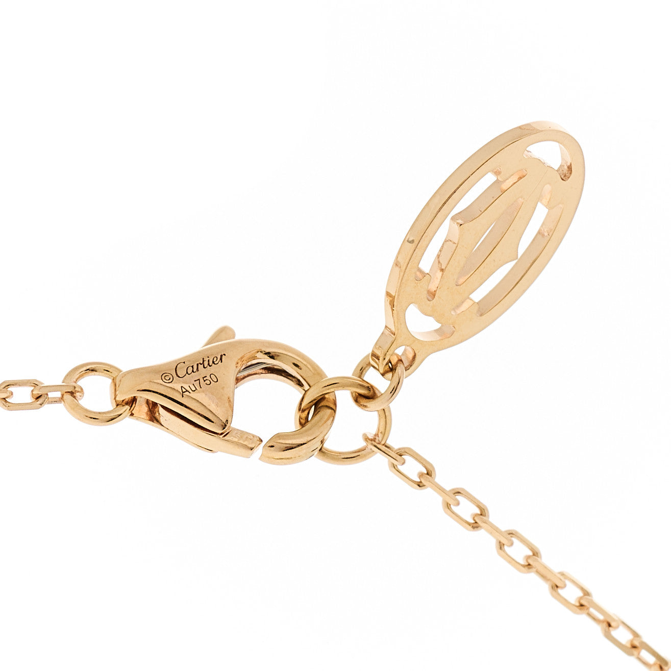 Cartier 18K Yellow Gold Diamond XS D'Amour Pendant Necklace 5 of 7