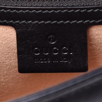 Gucci Calfskin Matelasse Small GG Marmont Shoulder Bag Black 6 of 8