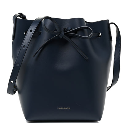 Mansur Gavriel Calfskin Mini Bucket Bag Blue 1 of 15