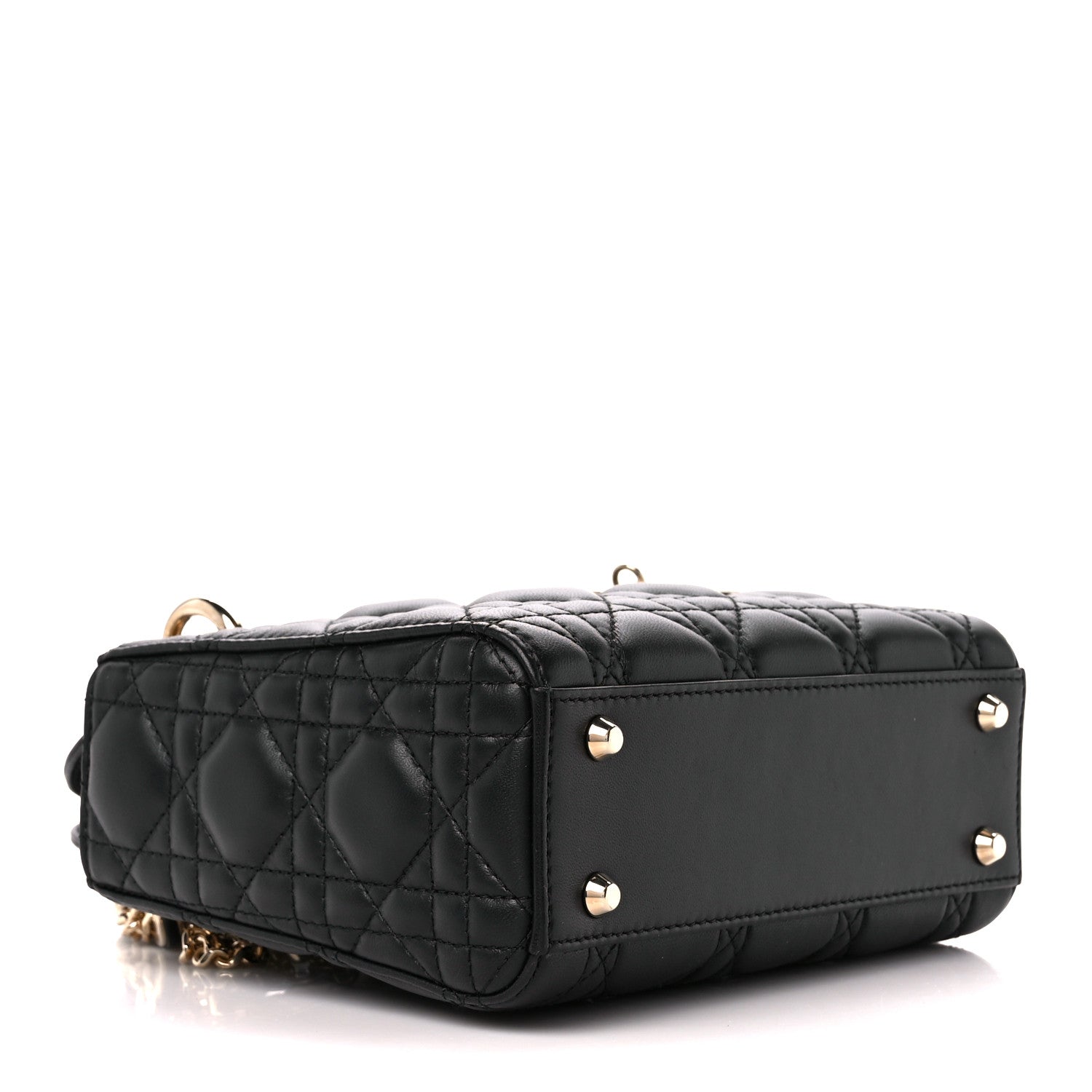Christian Dior Lambskin Cannage Mini Lady Dior Black 4 of 11