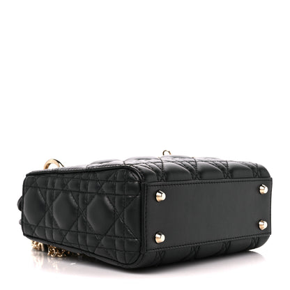 Christian Dior Lambskin Cannage Mini Lady Dior Black 4 of 11