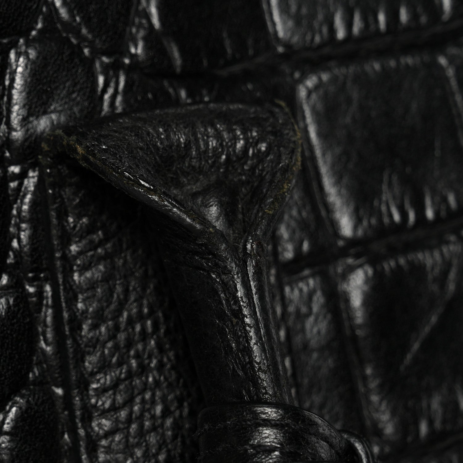 Mulberry Calfskin Crocodile Embossed Bayswater Black 10 of 13
