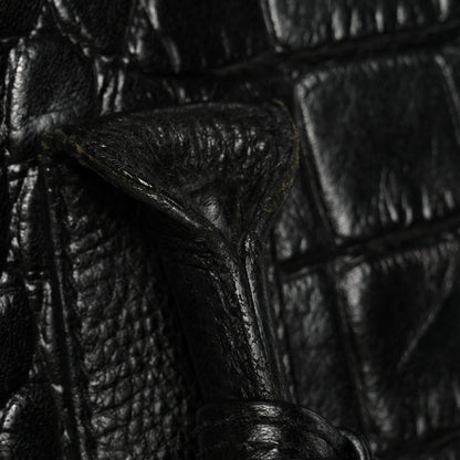 Mulberry Calfskin Crocodile Embossed Bayswater Black 10 of 13