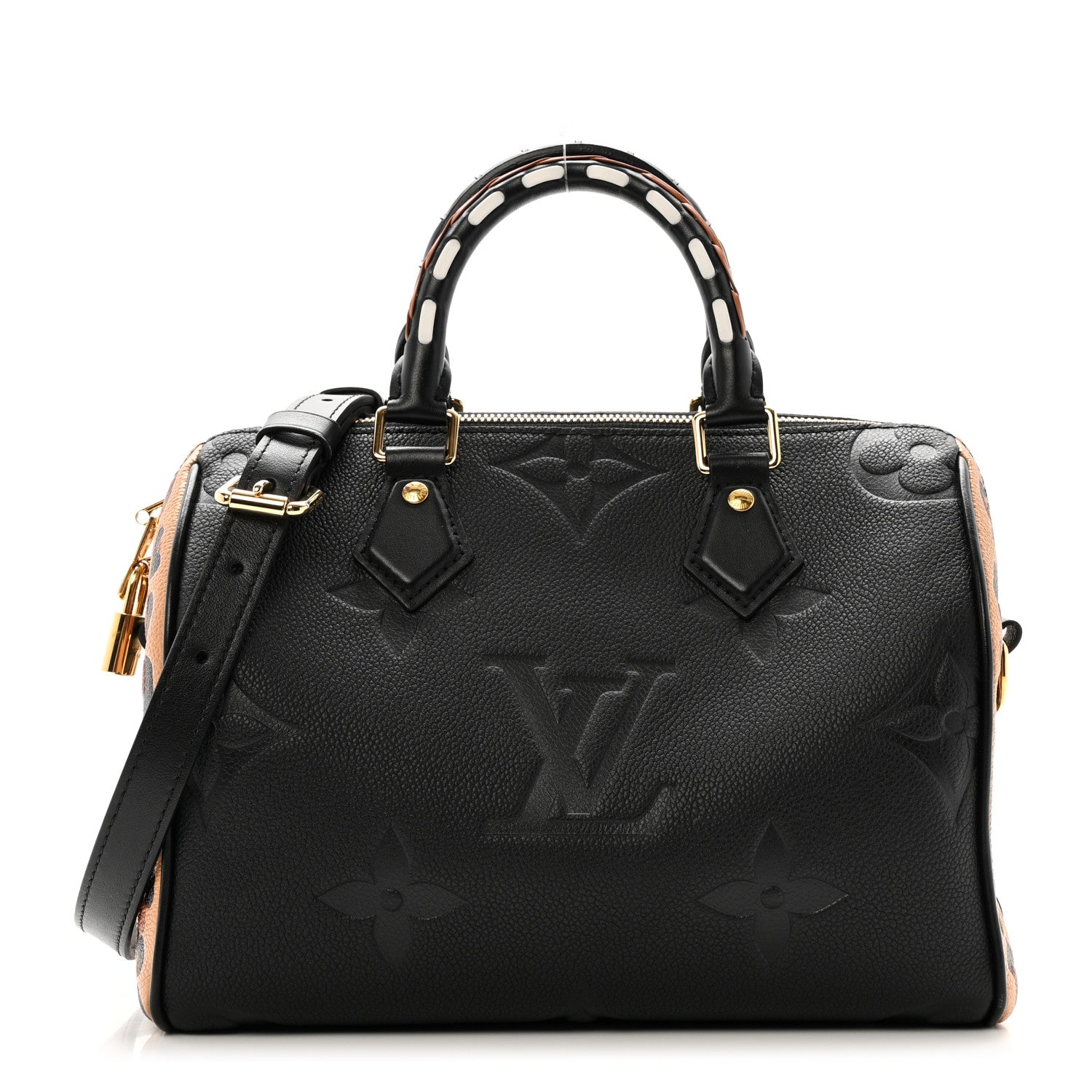 Louis Vuitton Empreinte Monogram Giant Wild At Heart Speedy Bandouliere 25 Black 1 of 9