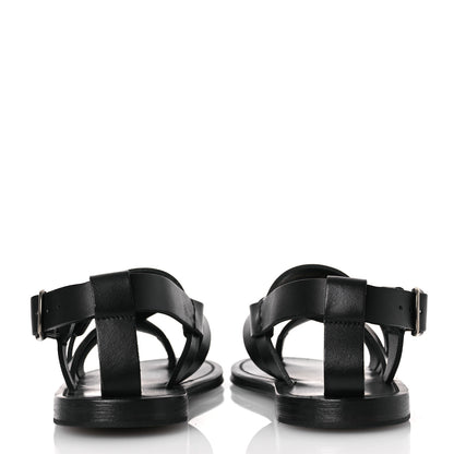 Saint Laurent Calfskin Pepe 05 Sandals 37 Black 6 of 13