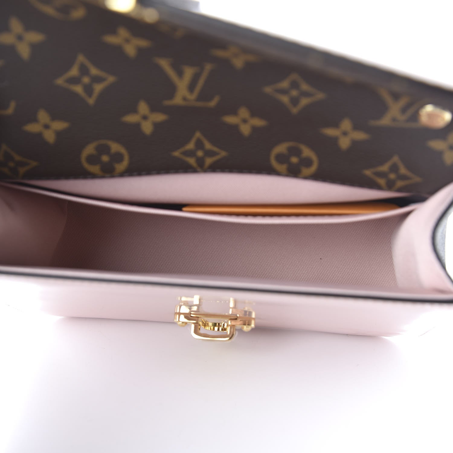 Louis Vuitton Patent Calfskin Monogram Cherrywood BB Rose Ballerine 5 of 9
