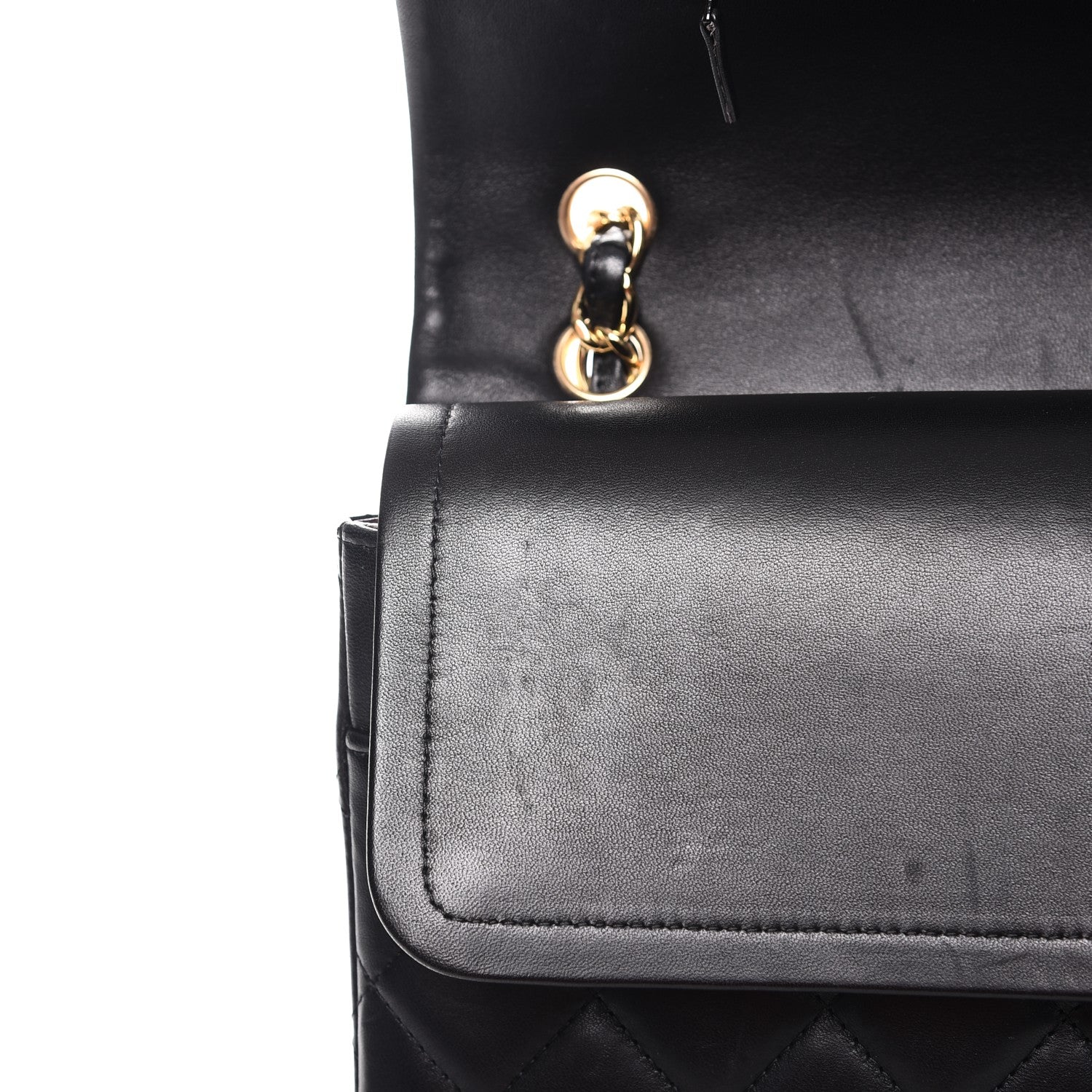 Chanel Lambskin Quilted Maxi Double Flap Black 10 of 15