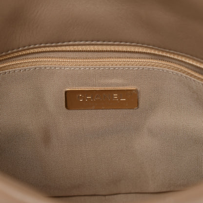 Chanel Lambskin Quilted Medium Chanel 19 Flap Dark Beige 6 of 11