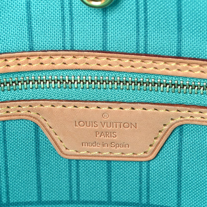 Louis Vuitton Monogram V Neverfull MM Turquoise 7 of 10