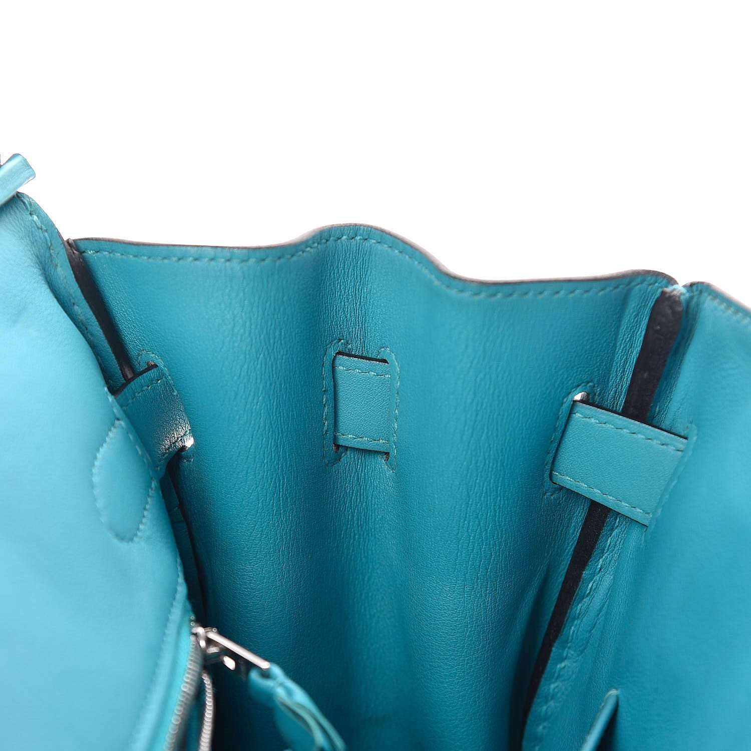 Hermes Togo Swift Ghillies Birkin 30 Turquoise 18 of 29