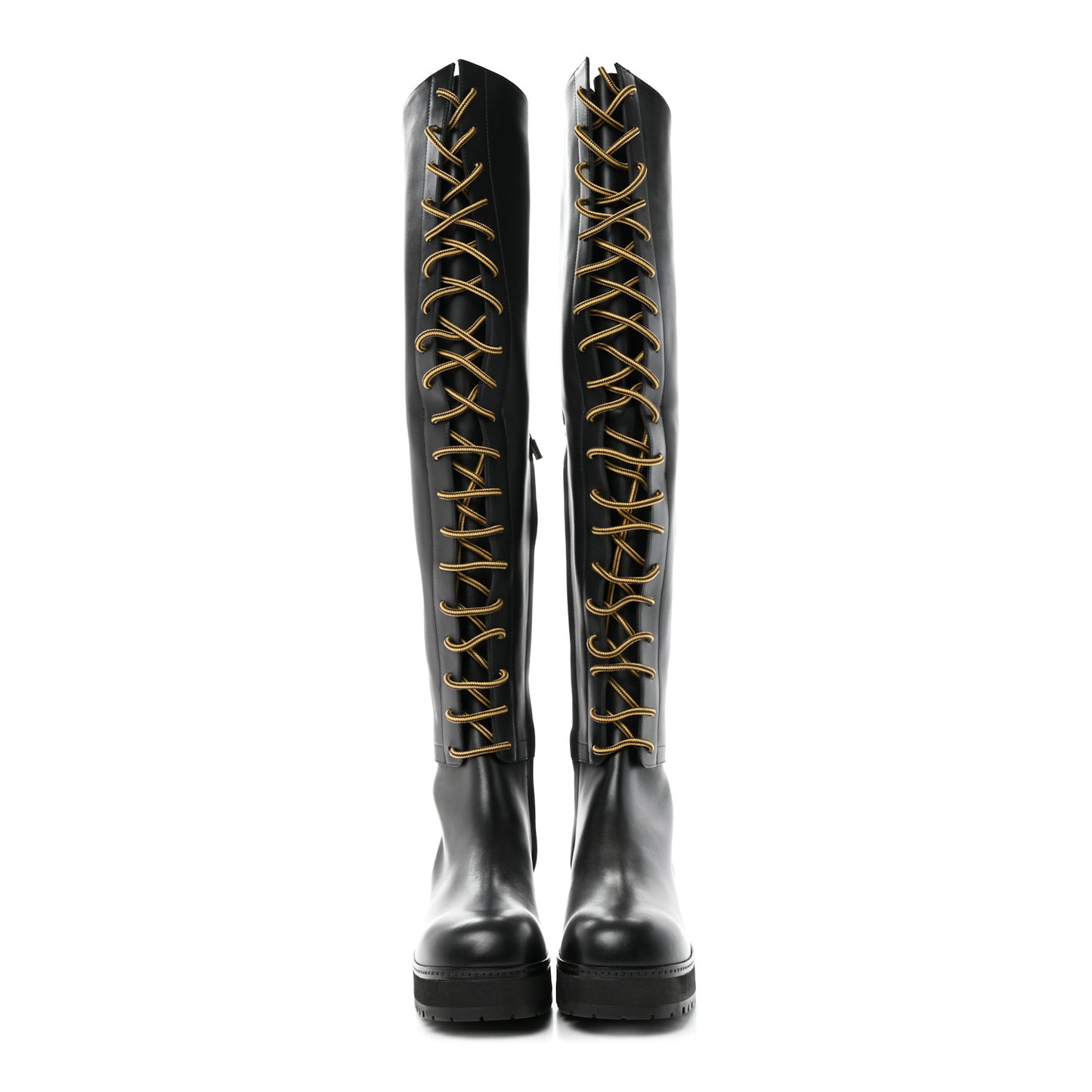Soft Calfskin D-Road High Boots 38.5 Black