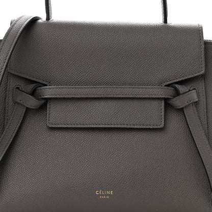 Celine Grained Calfskin Nano Belt Bag Grey 6 of 11