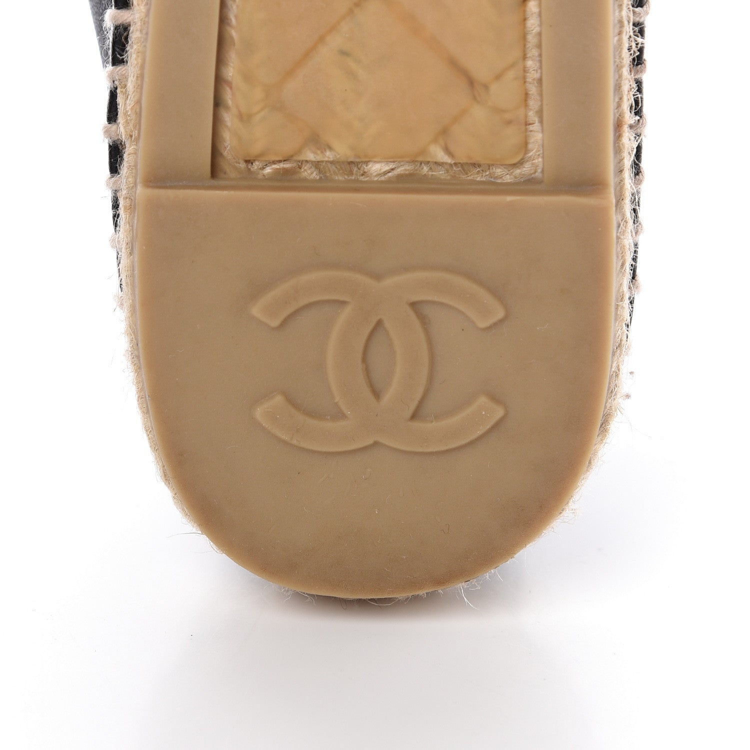 Chanel Lambskin CC Espadrilles 40 Black 9 of 11
