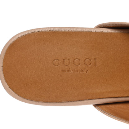 Gucci Malaga Kid Womens Princetown Slippers 36.5 Skin Rose 7 of 9