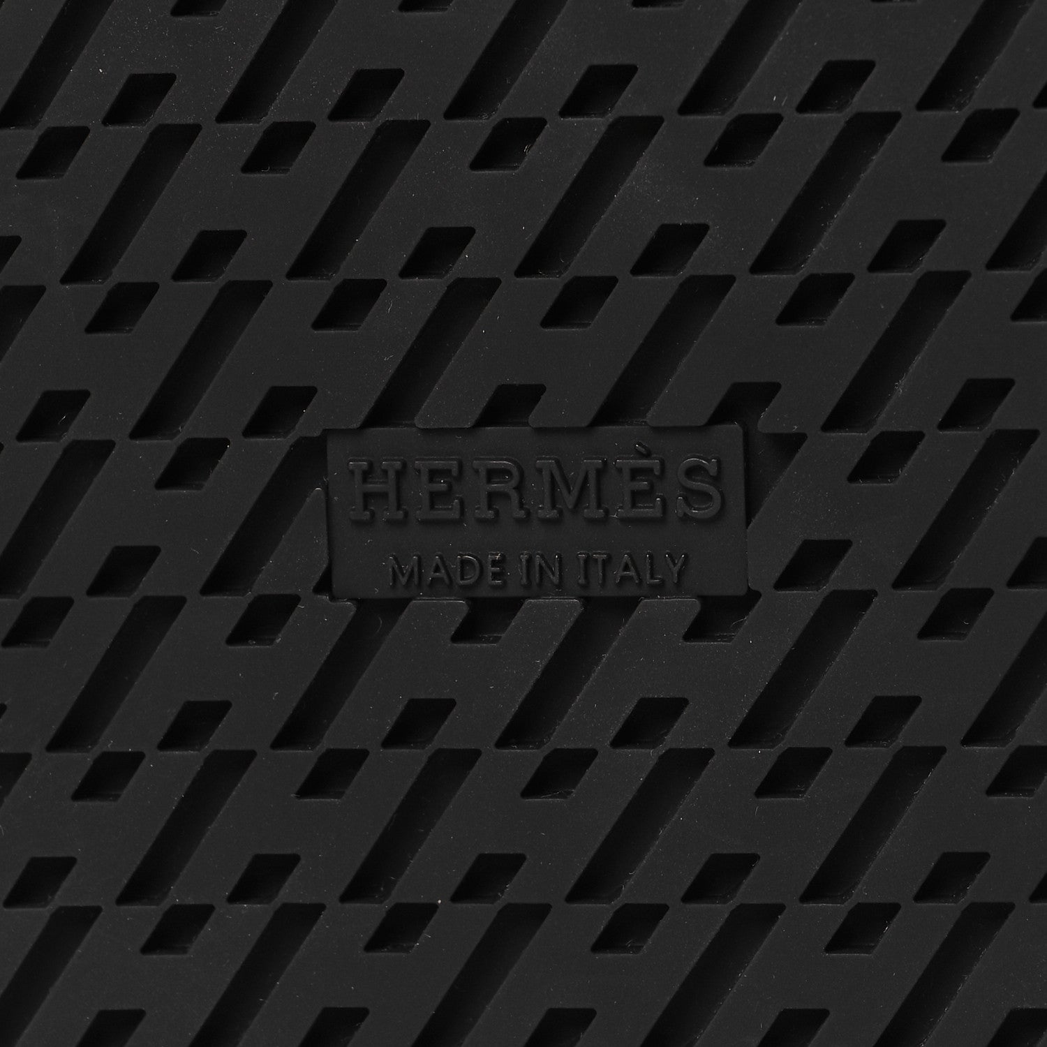 Hermes Calfskin Womens Chypre Sandals 37.5 Black 6 of 9