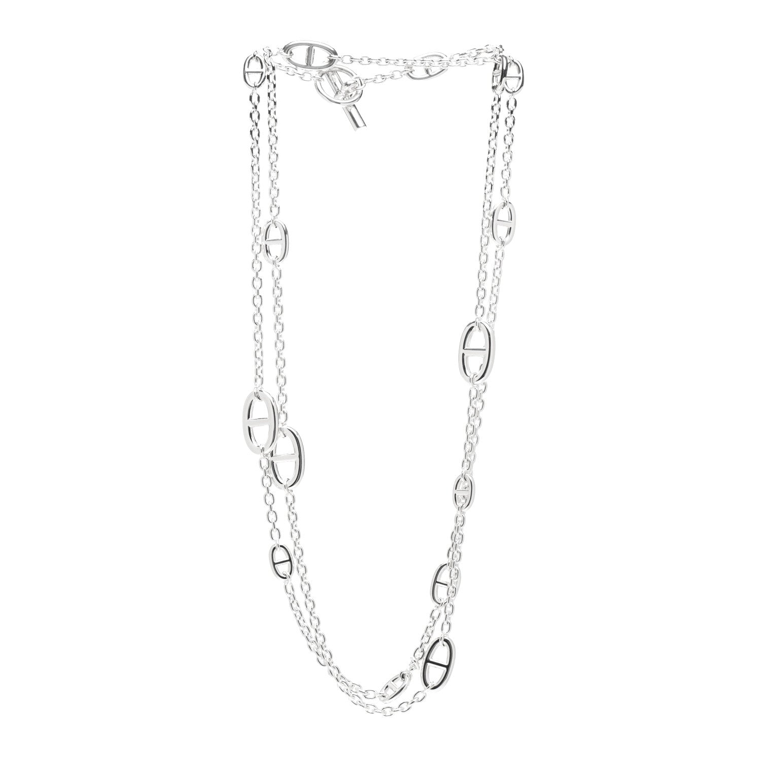 Hermes Sterling Silver Farandole Necklace 120 3 of 5