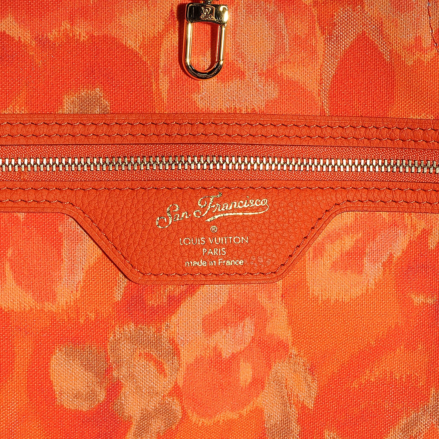 Monogram Articles de Voyage Ikat San Francisco LV Cup Neverfull GM Orange