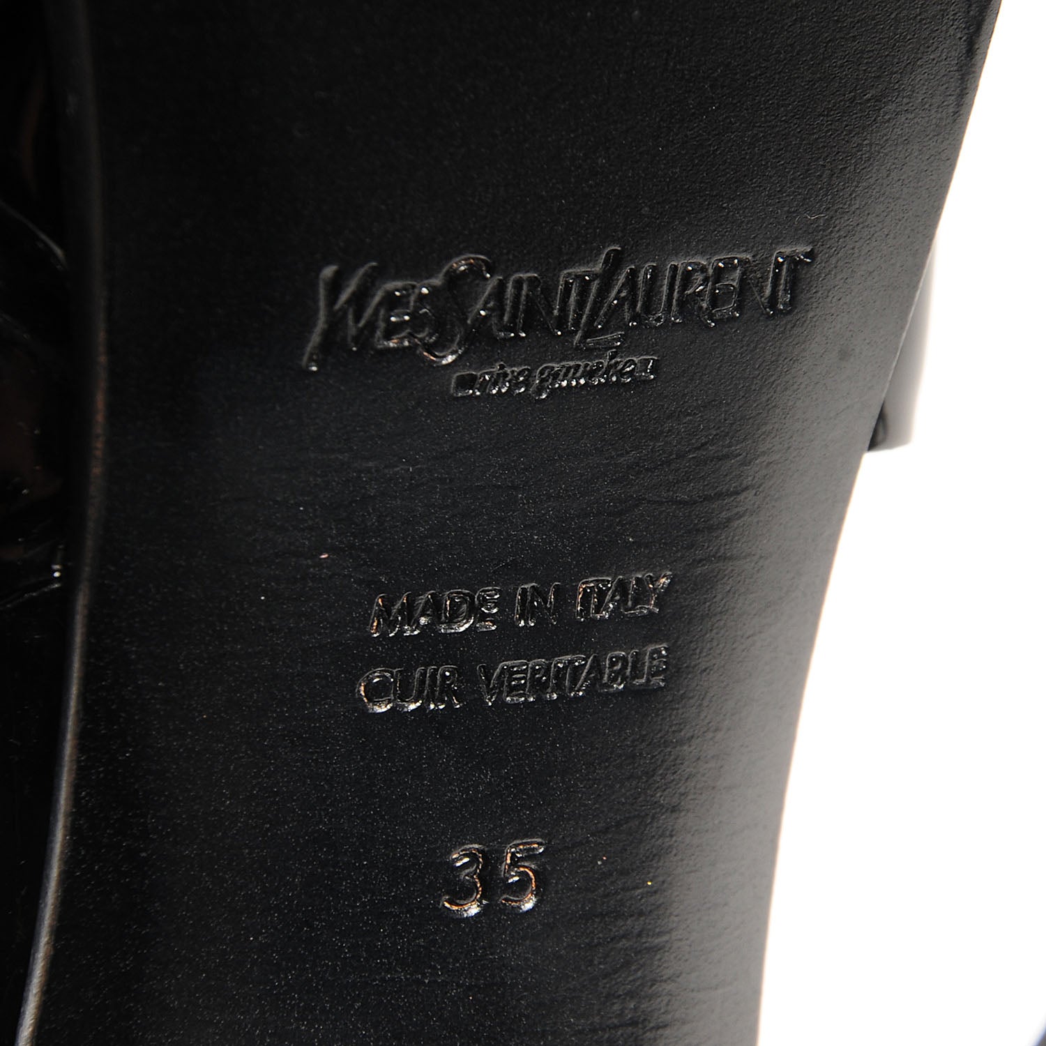 Saint Laurent Patent Tribute 105 Platform Sandals Black 35 6 of 6