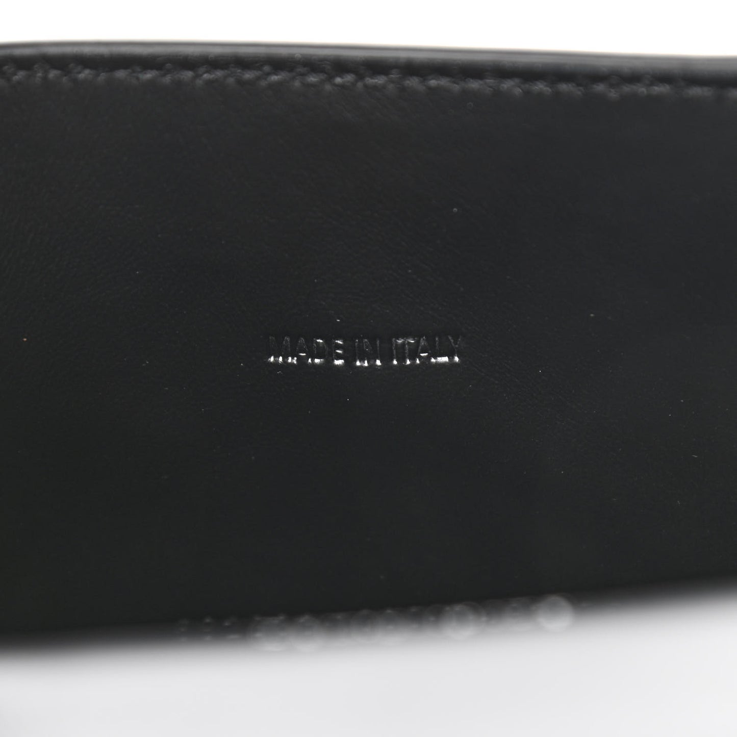 Shiny Calfskin Monochrome Crocodile Embossed Hourglass Top Handle Bag XS Black