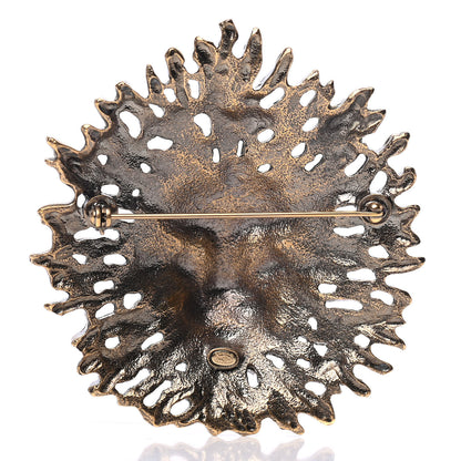 Chanel Metal CC Lion Brooch Gold 2 of 3