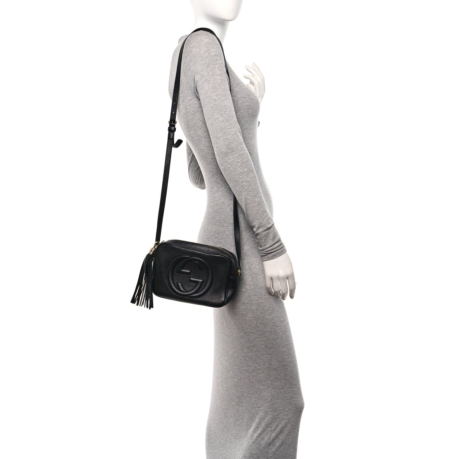 Gucci Pebbled Calfskin Small Soho Disco Bag Black 2 of 16