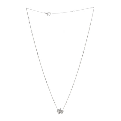 Cartier 18K White Gold Diamond Caresse D'Orchidees Par Cartier Necklace 3 of 6