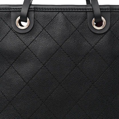 Chanel Grained Calfskin Shopping Fever Tote Black 10 of 14