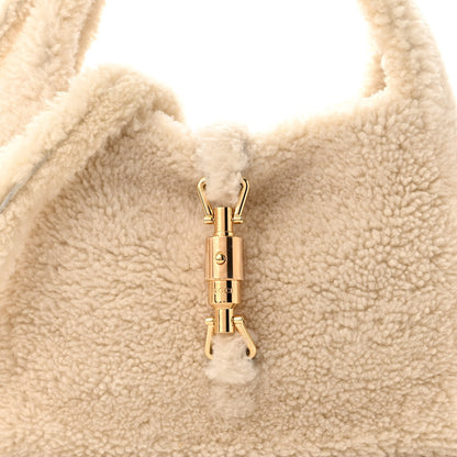Gucci Shearling Small Jackie 1961 Shoulder Bag Ivory 7 of 9