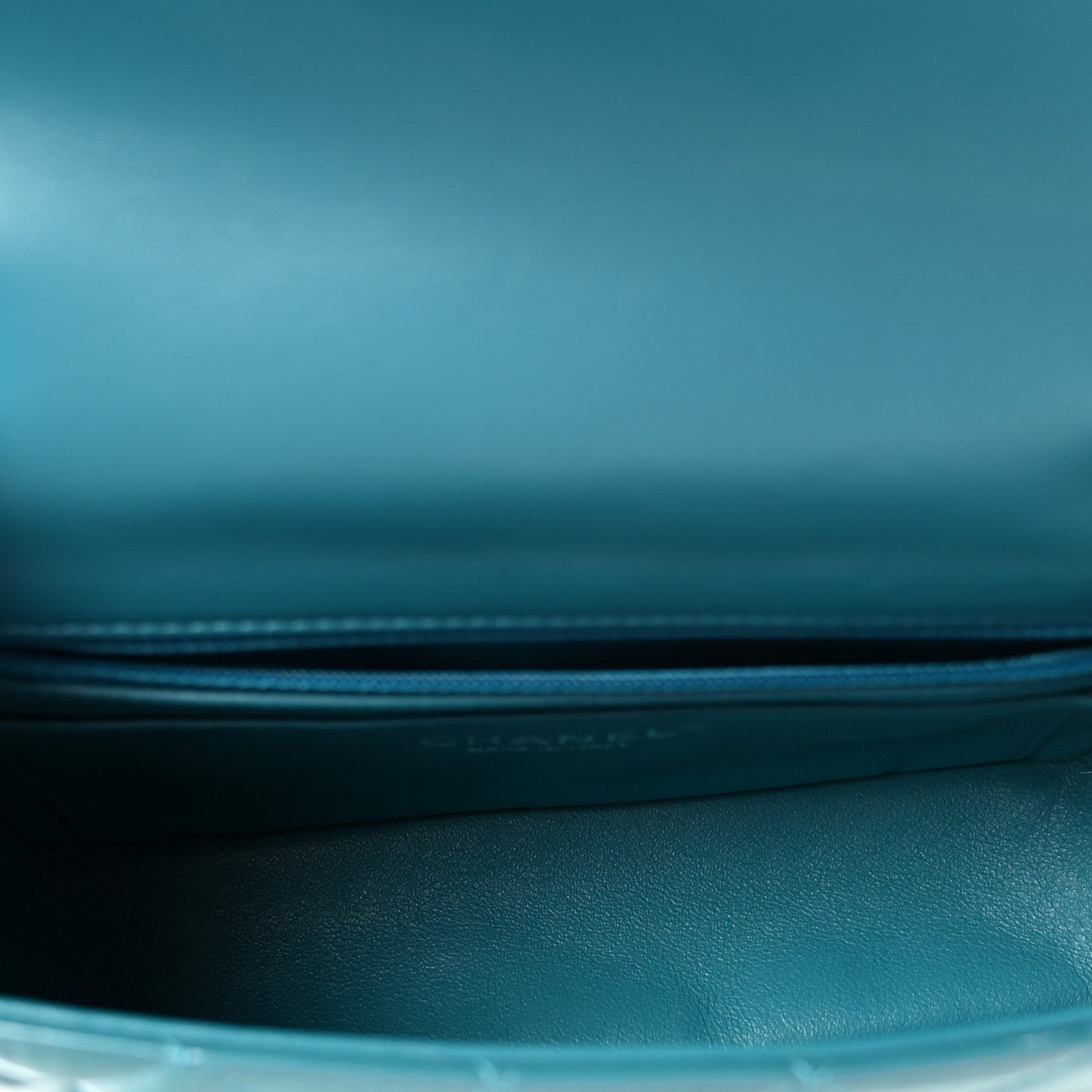 Chanel Patent Quilted Mini Rectangular Flap Turquoise 5 of 10