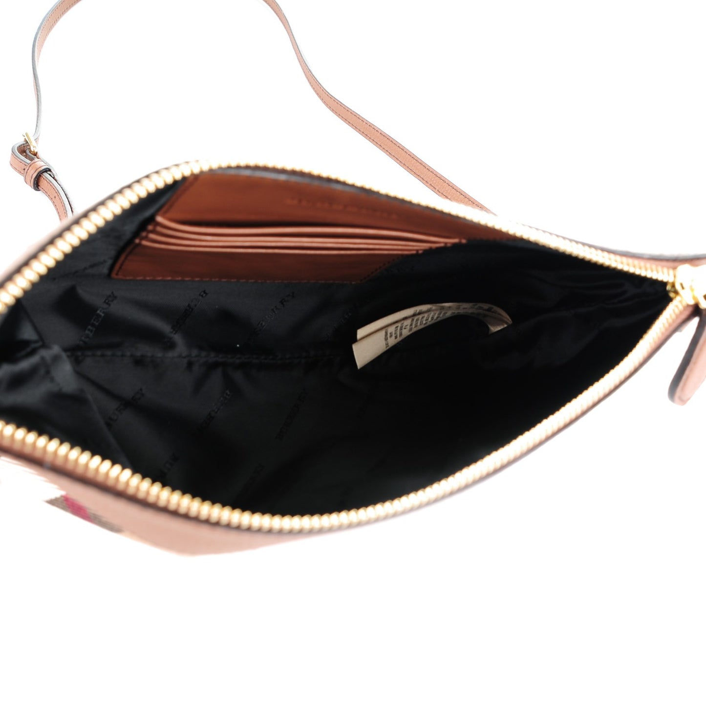 House Check Derby Peyton Crossbody Clutch Bag Tan
