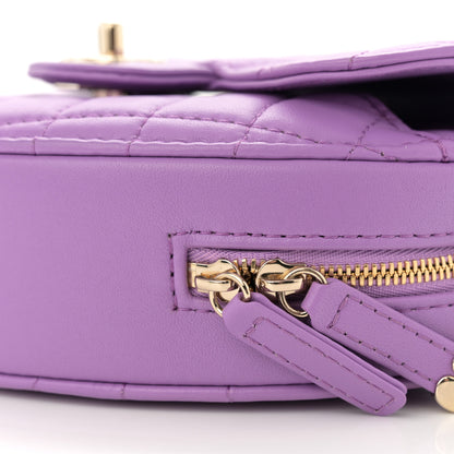 Chanel Lambskin Quilted CC In Love Heart Bag Purple 10 of 11