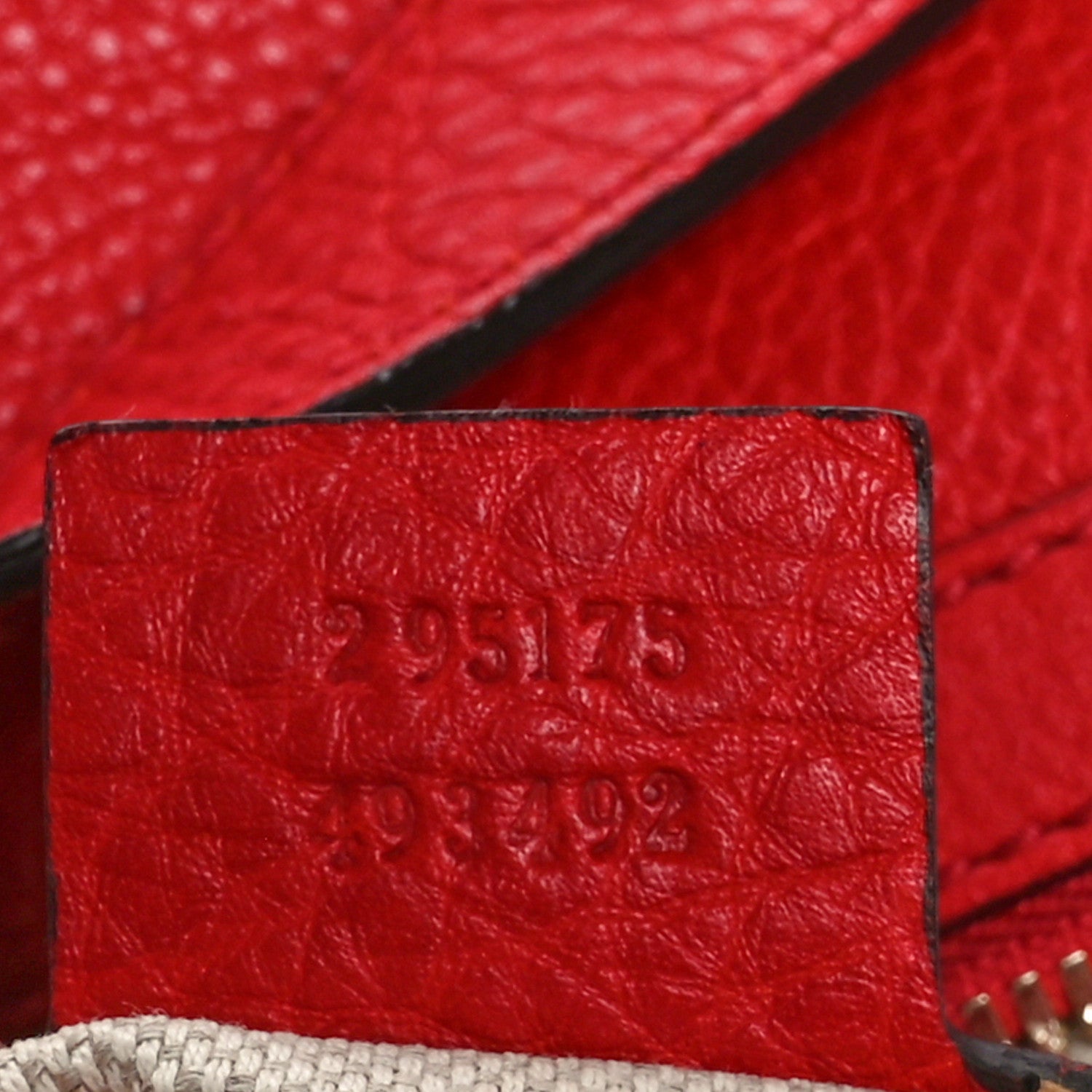 Gucci Pebbled Calfskin Medium Soho Hobo Red 7 of 10