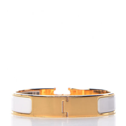 Hermes Enamel Narrow Clic Clac H Bracelet PM White 3 of 7