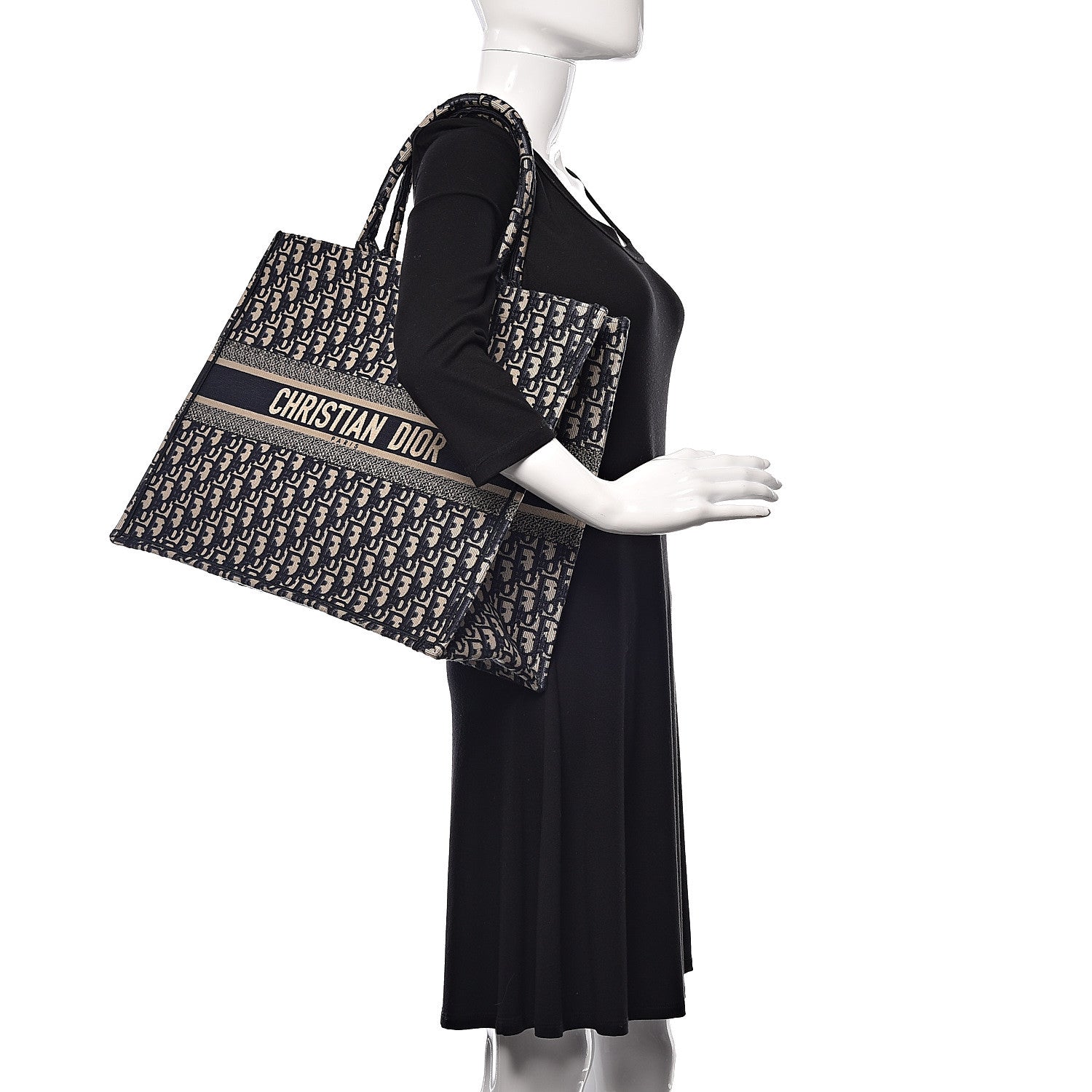 Christian Dior Oblique Book Tote Blue Multicolor 2 of 11