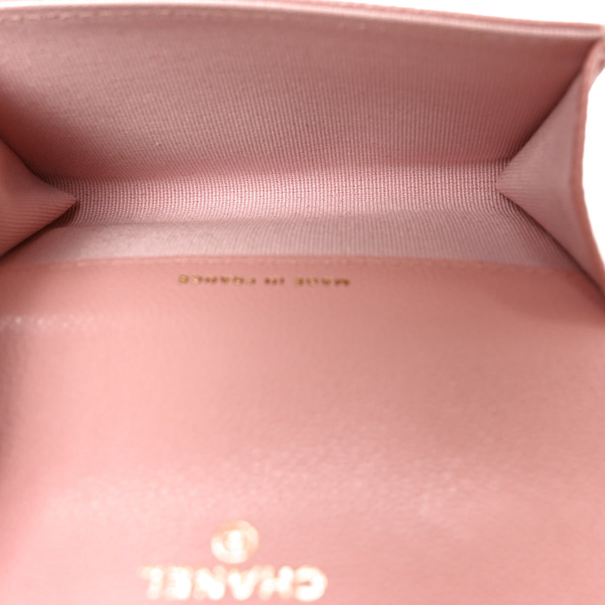Chanel Caviar Quilted Flap Card Holder Wallet Light Pink 5 of 8