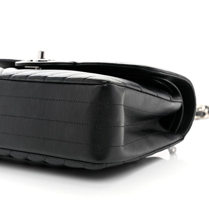 Chanel Calfskin Chevron Quilted Small Double Flap Black 10 of 10