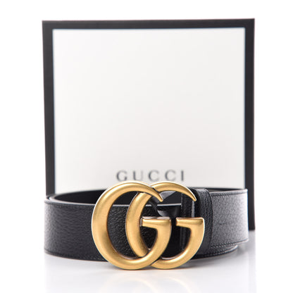 Gucci Textured Calfskin Double G 40mm Belt 105 42 Black 7 of 7