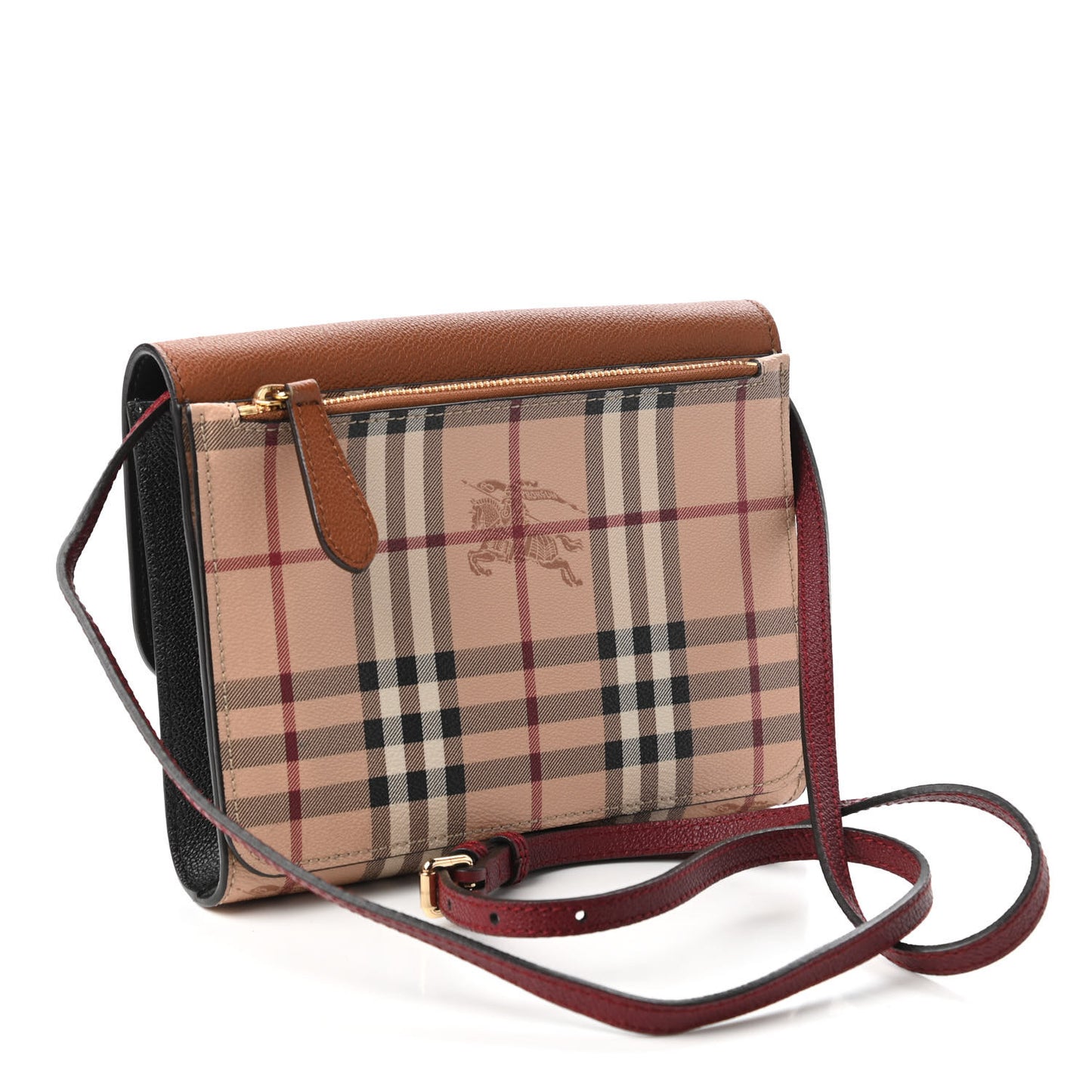 Haymarket Check Small Loxley Crossbody Bright Toffee