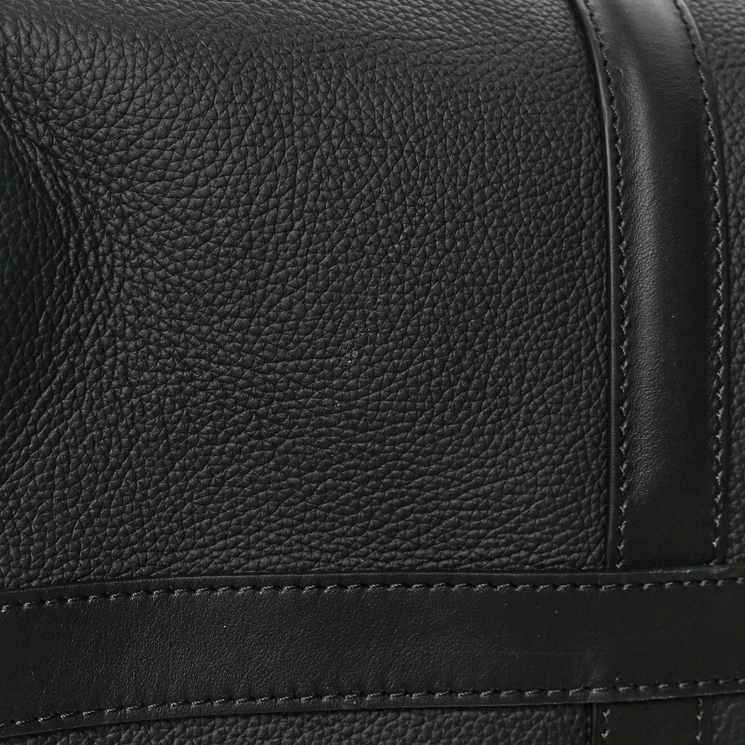 Louis Vuitton Grained Calfskin Aerogram Keepall Bandouliere 40 Black 5 of 6