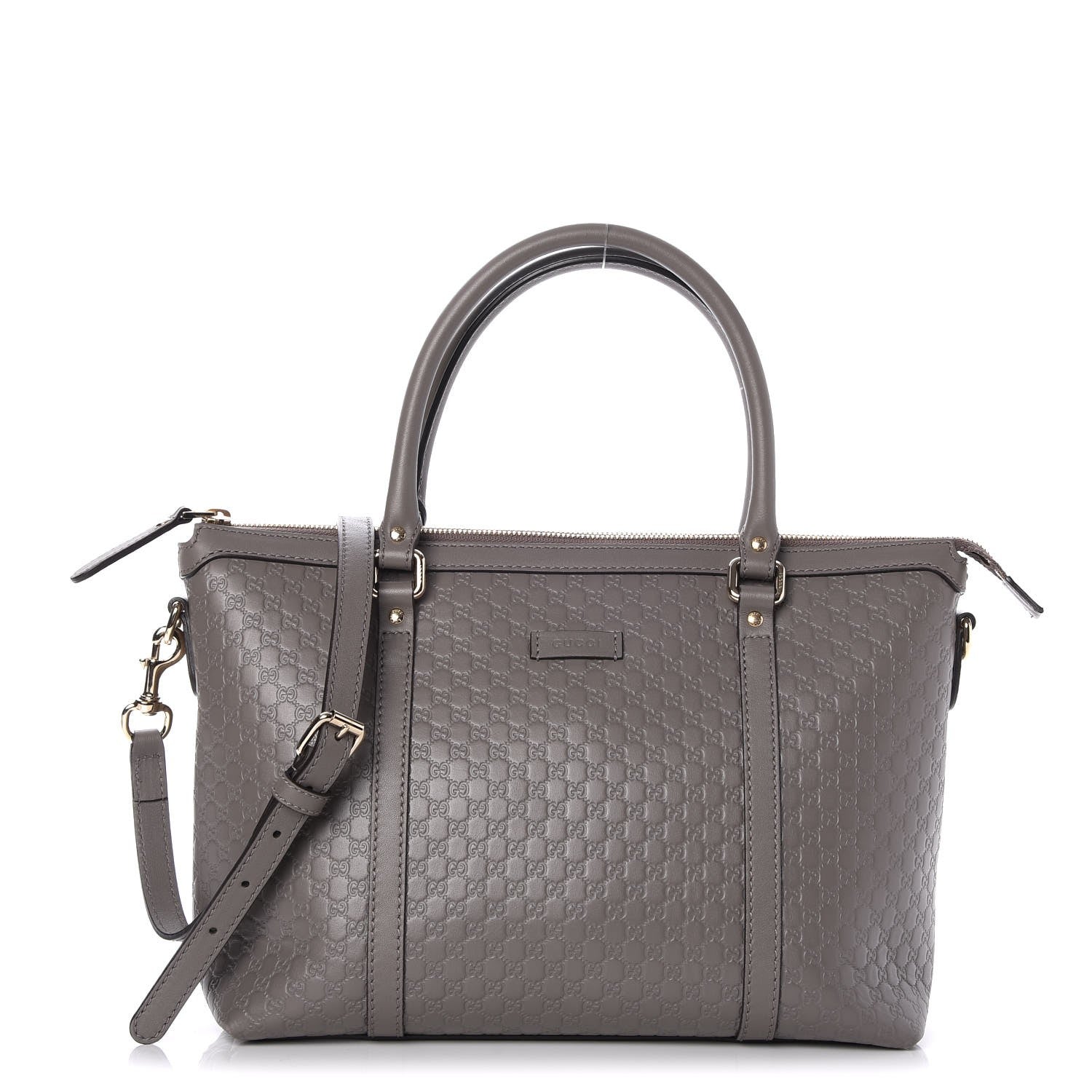 Gucci Soft Microguccissima Small Zippered Satchel Loess 1 of 8