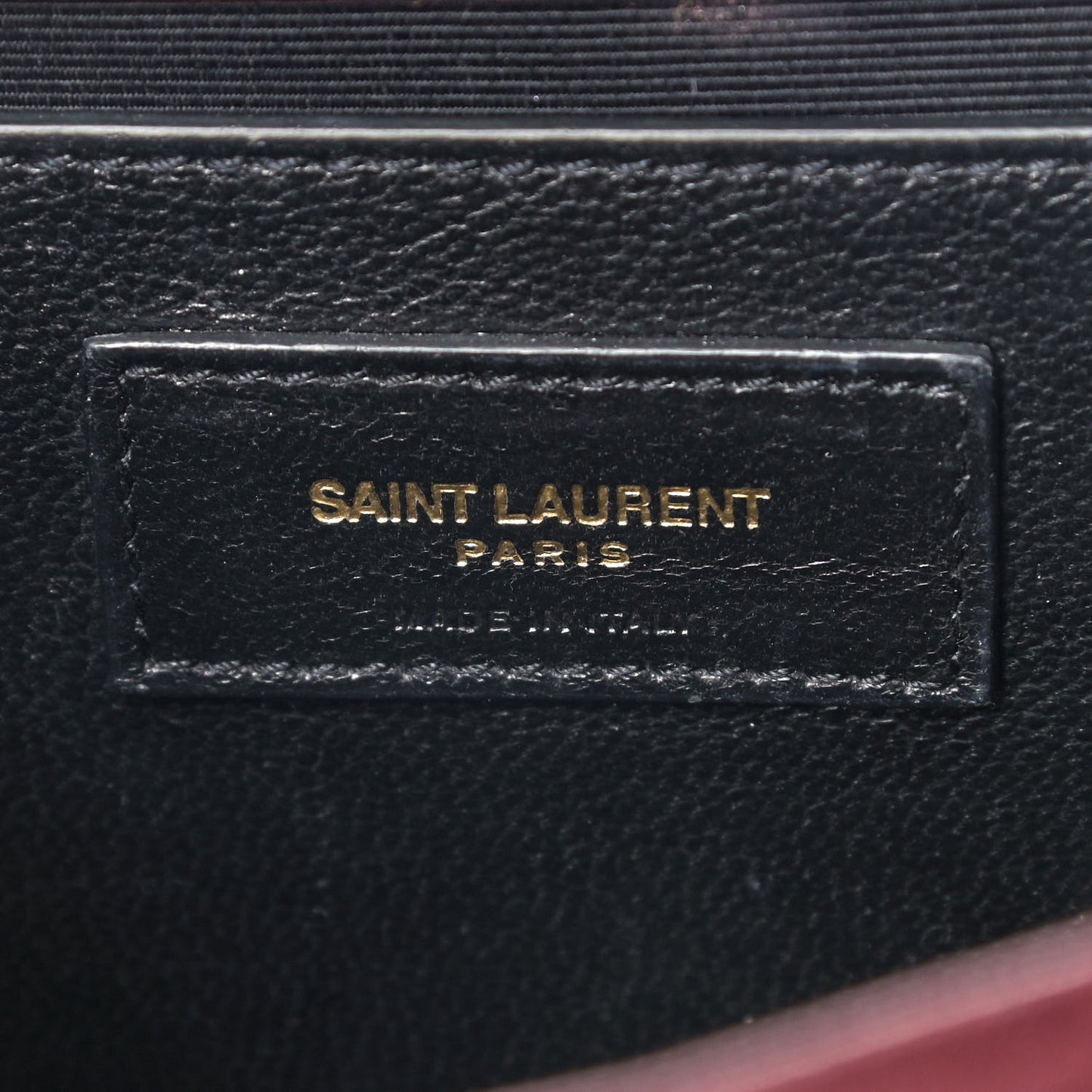 Velvet Small Classic Monogram Kate Tassel Satchel Burgundy
