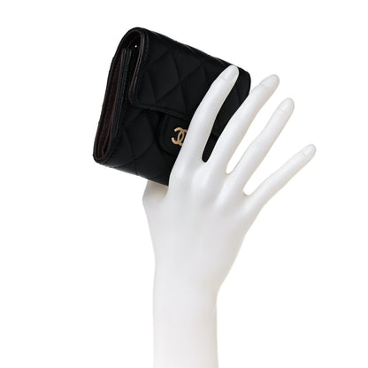Chanel Caviar Quilted Compact Flap Wallet Black 2 of 11