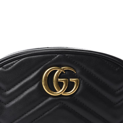 Gucci Calfskin Matelasse GG Marmont Belt Bag 95 38 Black 12 of 12