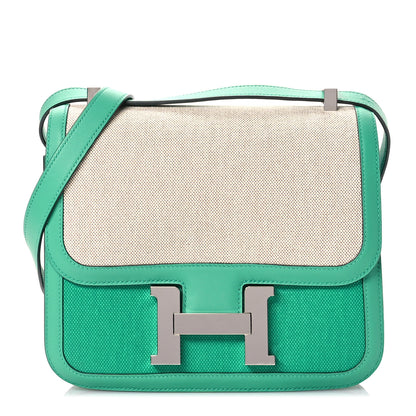 Hermes Swift Toile H Berline Constance 24 Menthe 1 of 11