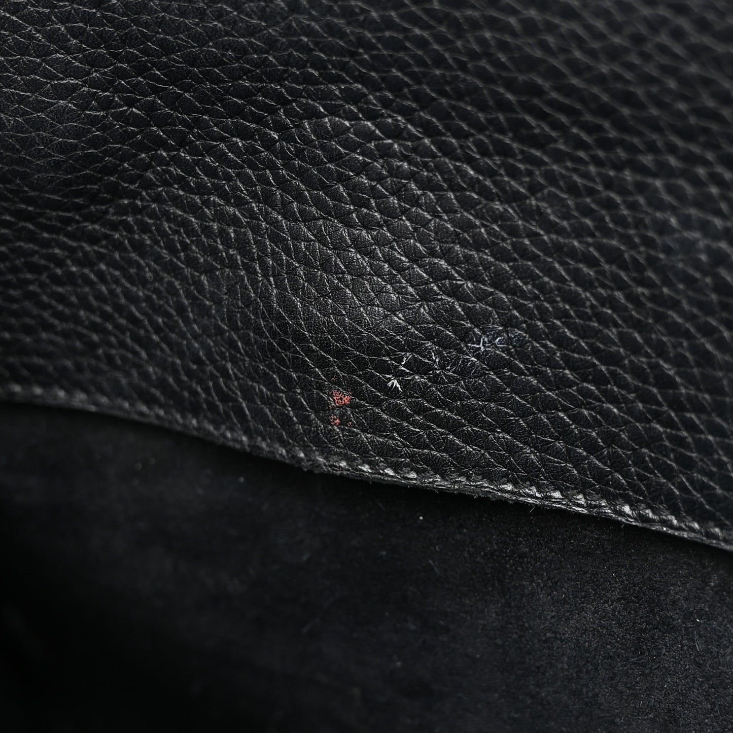 Grained Calfskin Baby Sac De Jour Souple Black