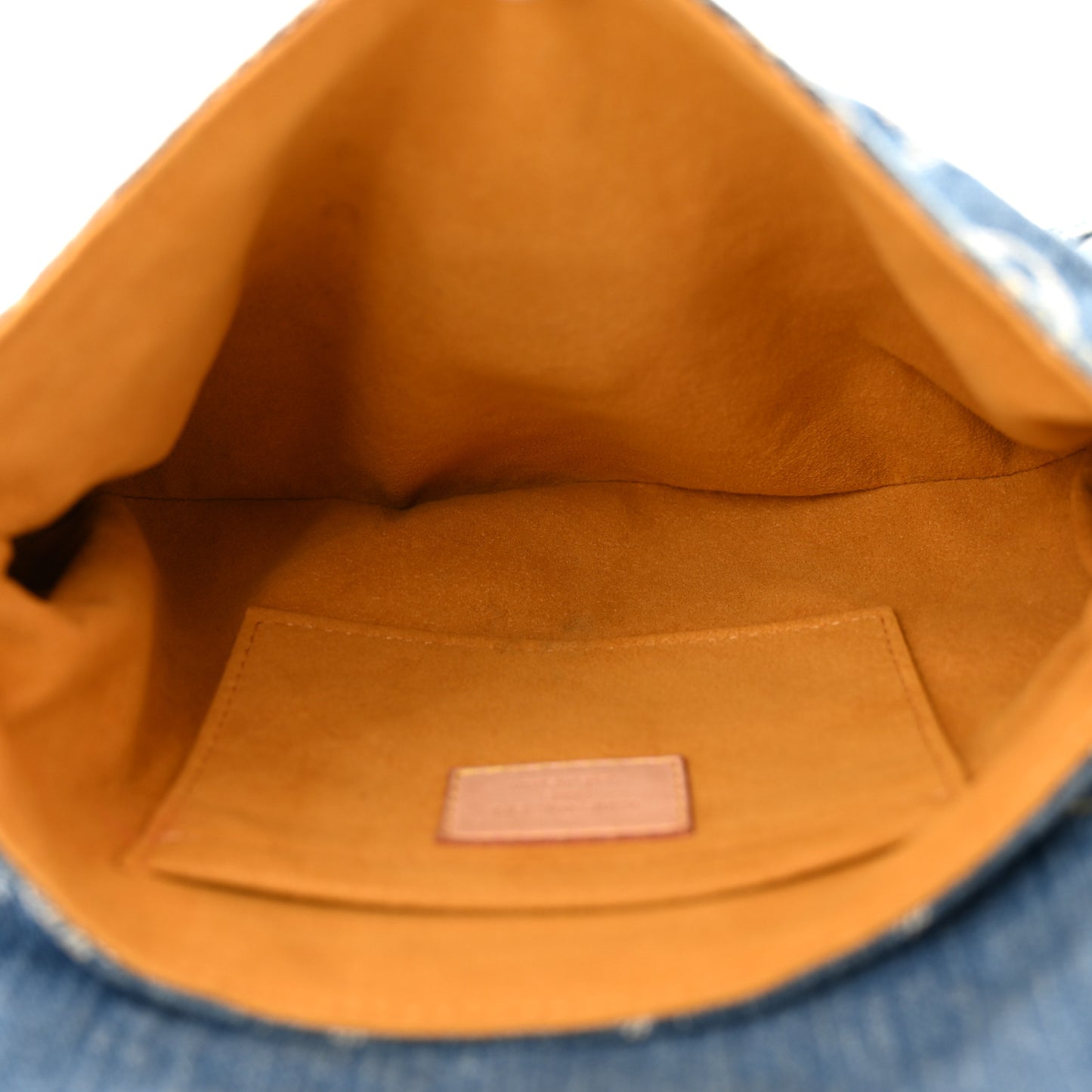 Monogram Denim Mini Pleaty Blue