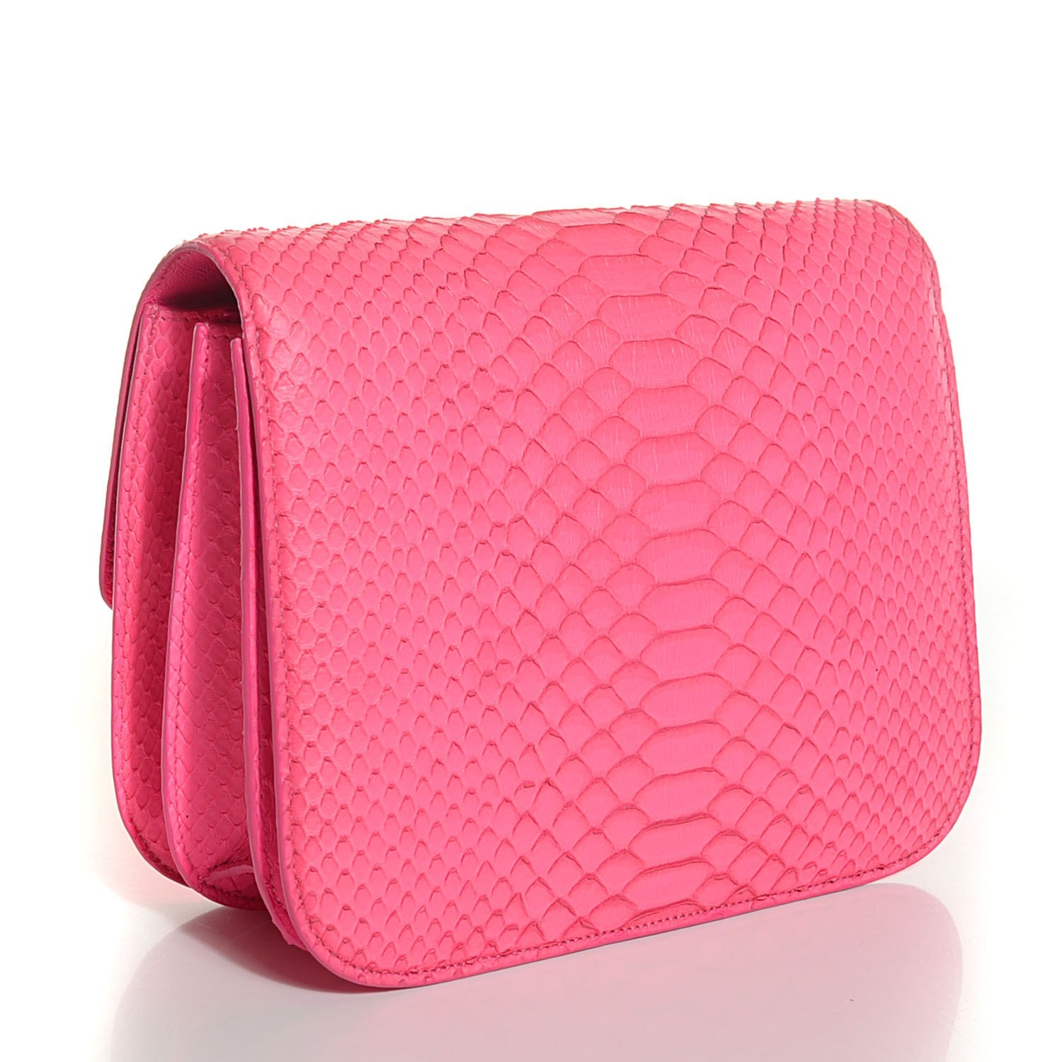 Celine Python Medium Classic Box Fluo Pink 3 of 7