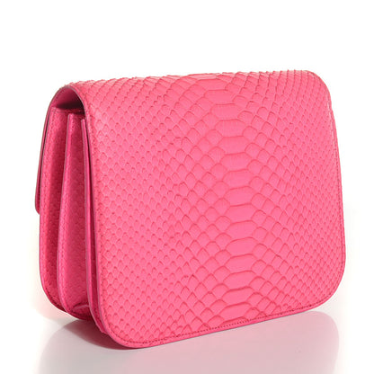 Celine Python Medium Classic Box Fluo Pink 3 of 7